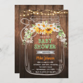 ピクニック ブライダル シャワー メイソンジャー 誕生日 招待状