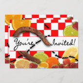 ピクニック/夏パーティの招待状 招待状 (正面/裏面)