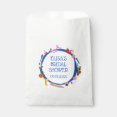 ピクニッモダンクかわいい手描きカスタムブライダルシャワー フェイバーバッグ (正面)