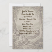 ピクニビクトリアンックパーティーのカップル 招待状 (正面)