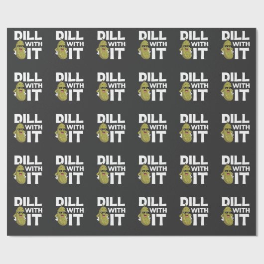 ピクルおもしろい引用文ベジタリアンフードパンユーモア ラッピングペーパー (フラット)