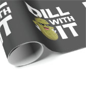 ピクルおもしろい引用文ベジタリアンフードパンユーモア ラッピングペーパー (ロールコーナー)