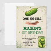 ピクルの誕生日招待状 招待状 (正面/裏面)
