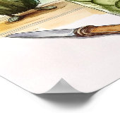 ピクルウォールアートキッチンデコール怖いピクルスライス ポスター (角)