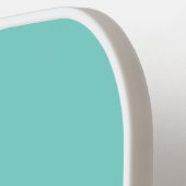 ピクルガイおもしろいグリーンティール(緑がかった色)ピックボールパドル ピックルボールラケット (左詳細)