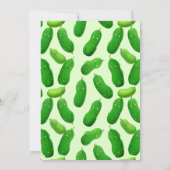 ピクルキュウリーグリーンベビーお洒落シャワー サンキューカード (裏面)