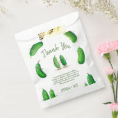 ピクルキュウリーグリーンベビーお洒落シャワー フェイバーバッグ (封をした状態)