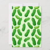 ピクルキュウリーグリーンベビーお洒落シャワー 招待状 (裏面)
