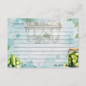 ピクルジャーレシピカード エンクロージャーカード (裏面)