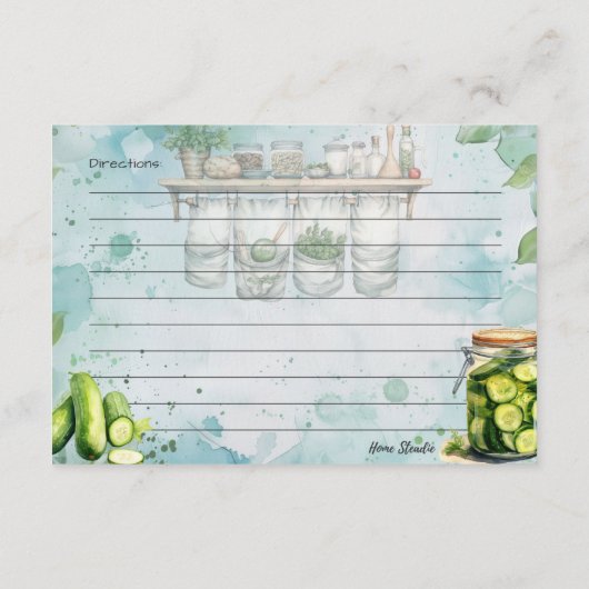 ピクルジャーレシピカード エンクロージャーカード (裏面)