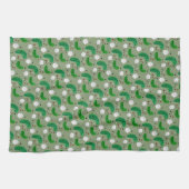 ピクルスおもしろいガーキンス&ピクルス玉ねぎパターン キッチンタオル (横)