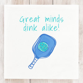 ピクルスおもしろいボール素晴らしマインドのユーモアの青 スタンダードカクテルナプキン