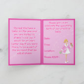 ピクルスおよびアイスクリームのベビーシャワー 招待状 (内部)