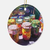 ピクルスおよびゼリー セラミックオーナメント (左)