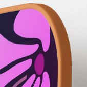 ピクルスかわいらしボールパドルパープル ピックルボールラケット (左詳細)