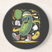 ピクルスがピックルボールをプレイ コースター (正面)