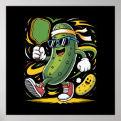 ピクルスがピックルボールをプレーする ポスター (正面)