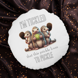 ピクルスが大好きなのにうんざりだ ラウンドクッション