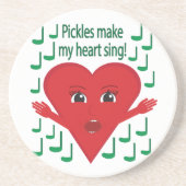 「ピクルスってハートを歌わせてくれ」 歌うハート コースター (正面)