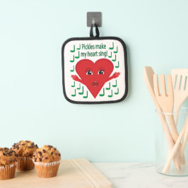 「ピクルスってハートを歌わせてくれ」 歌うハート 鍋敷き
