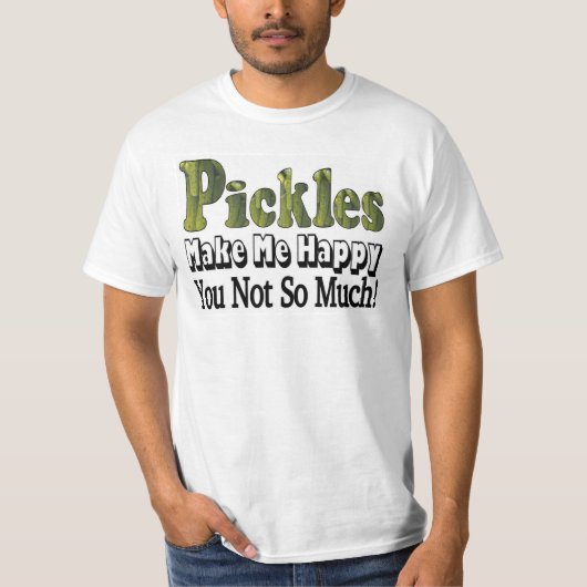 ピクルスで幸せ Tシャツ (正面)