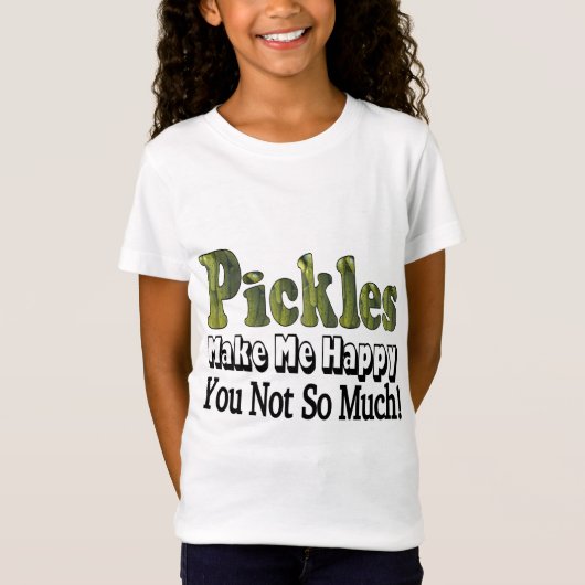 ピクルスで幸せ Tシャツ (正面)