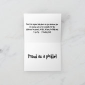 ピクルスとして誇りを持った カード (内部)