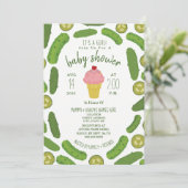 ピクルスとアイスクリームベビーシャワー 招待状 (スタンド正面)