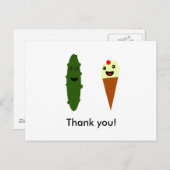 ピクルスとアイスクリーム:ありがとう! ポストカード (正面/裏面)