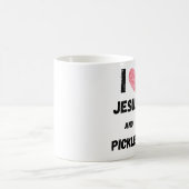 ピクルスとイエス キリスト教 コーヒーマグカップ (中央)