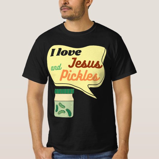 ピクルスとイエス 教会 Tシャツ (正面)