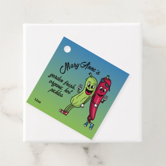 ピクルスとペッパーのパルおもしろいス漫画のピクルズジャー フェイバータグ (インサイチュ)