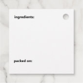 ピクルスとペッパーのパルおもしろいス漫画のピクルズジャー フェイバータグ (裏面)