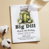 ピクルスと瓶の誕生日パーティー招待状 招待状