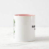 ピクルスのイタチは私をマグ愛します ツートーンマグカップ (中央)