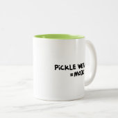 ピクルスのイタチ= MOJOのマグ ツートーンマグカップ (正面右)