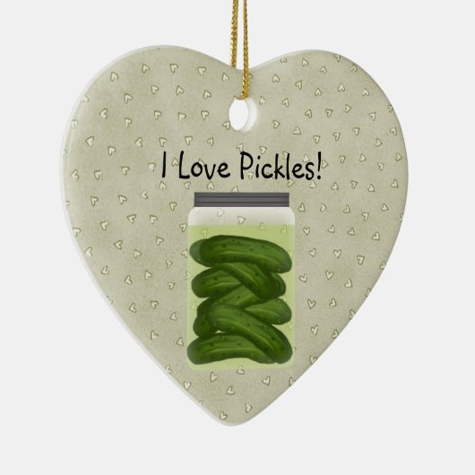 ピクルスのクリスマスオーナメントが大好き セラミックオーナメント (右)