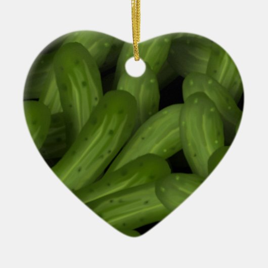 ピクルスのクリスマスオーナメント セラミックオーナメント (正面)