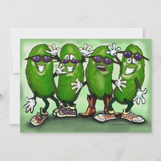 ピクルスのパーティの招待状 招待状 (正面)