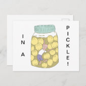 ピクルスのポストカード漬けの玉ねぎ愛好家ガーキン ポストカード (正面/裏面)