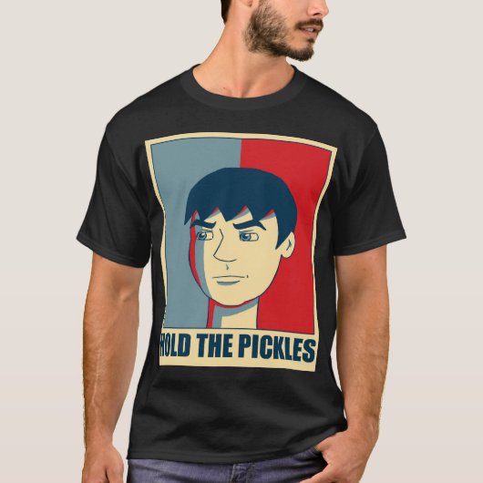 ピクルスのワイシャツ002を握って下さい Tシャツ (正面)