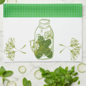 ピクルスの台所デザイン キッチンタオル (折り畳み)