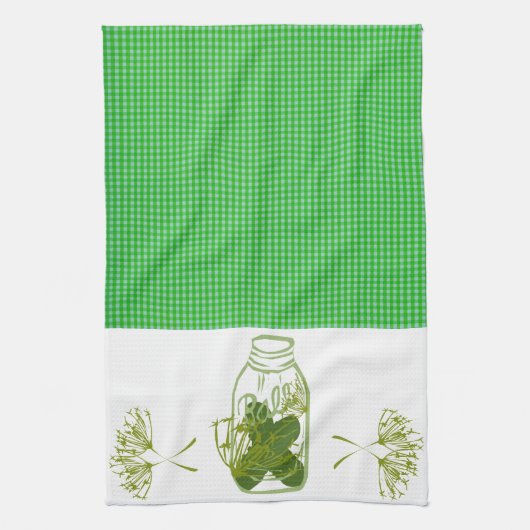 ピクルスの台所デザイン キッチンタオル (縦)