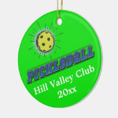 ピクルスの球のスターバスト セラミックオーナメント (左)