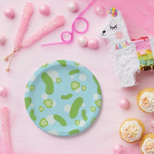 ピクルスの紙皿を雨が降ること ペーパープレート (パーティー)