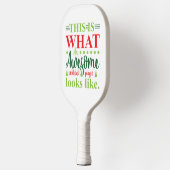 ピクルスはおもしろいスポーツアクセサリーホワイトのように見える ピックルボールラケット (左)