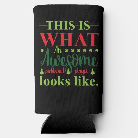 ピクルスはおもしろい・スポーツ・アクセサリーに似ている スリム缶クーラー (裏面)