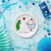 ピクルスはアイスクリームの紙皿を愛します ペーパープレート (パーティー)