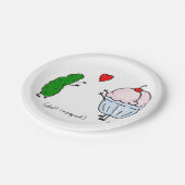 ピクルスはアイスクリームの紙皿を愛します ペーパープレート (アングル)