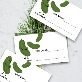 ピクルスはゲームカードの数を推測する アドバイスカード